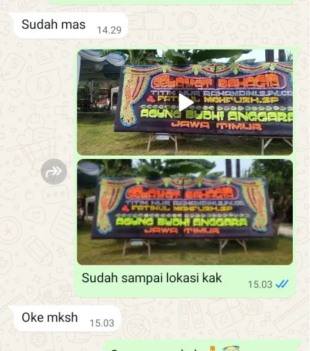 Pengiriman Papan Bunga Pasar Besar Manado