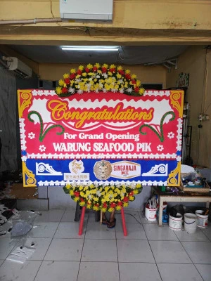 Papan Bunga di Pasar Besar Manado