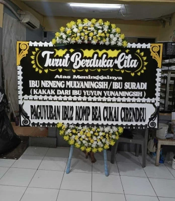 Papan Bunga di Pasar Besar Manado
